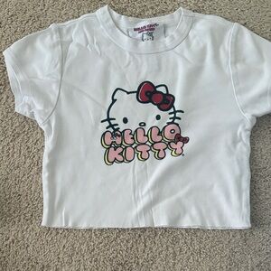 Hello Kitty White Tee with Red Bow